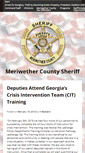 Mobile Screenshot of meriwethercountysheriff.org